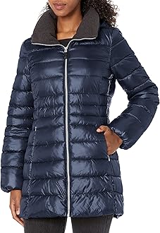 marc new york mixed media puffer coat