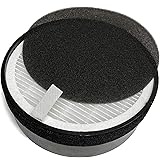 Nispira True HEPA H13 Air Filter Replacement Compatible with hOmeLabs Compact Air Purifier HME020248N 3 Stage Filtration with Night Light Office Bedroom, 1 Unit