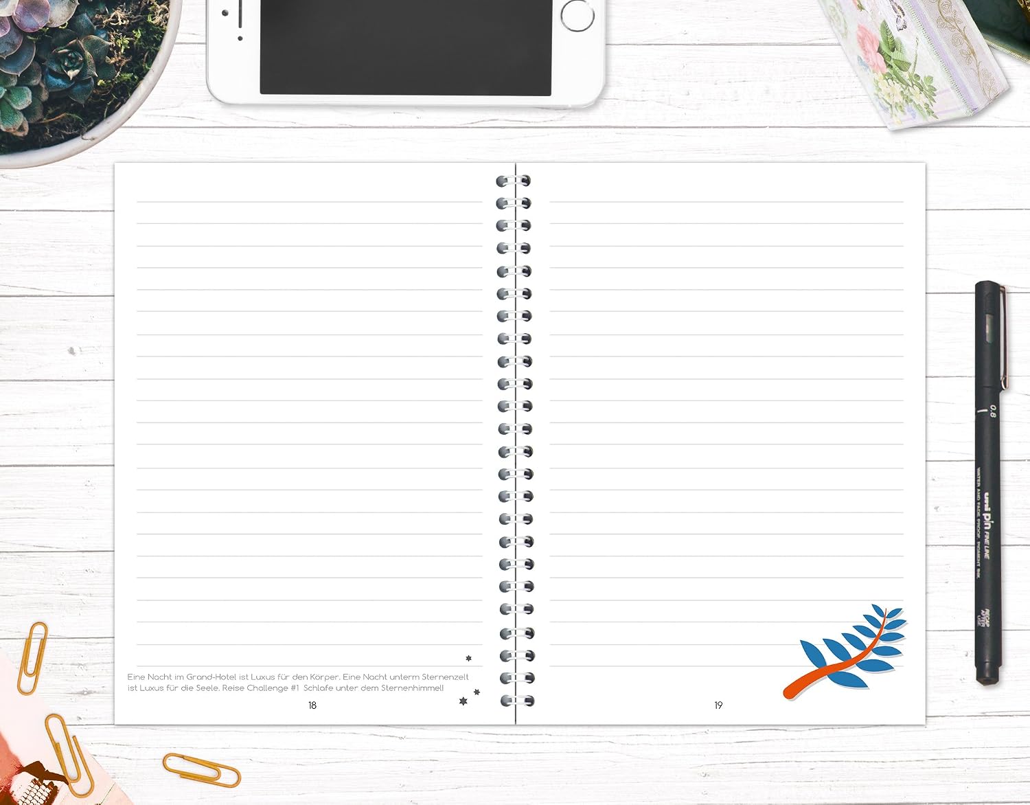 Travel Journal Australia for Self-Writing / Notebook A5 Ring Book with 120 Pages / Packing List, Itinerary, Quotes, Fun Facts - Image 4