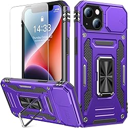 Goodon for iPhone 13 Mini Case with Sliding Camera