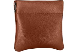 NABOB LEATHER ClassClassic Leather Squeeze Coin Purse change Holder For Men By Nabobb ic Leather Squeeze Coin Pouch change Holder For Men By nabobb, Saddle Tan