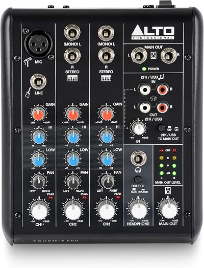 ALTO TrueMix 500 Audio Mixer USB Interface XLR Mic In