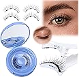 JIMIRE Magnetic Eyelashes with Applicator - Wispy Magnetic Lashes, No Glue or Eyeliner Needed - Reusable, 1 Pair Pack