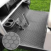 LEAPGOMAX Club Car DS Floor Mat, Upgraded Non-Slip Full Coverage Golf Cart Floor Mat Replacement Think Rubber Fits Club Car DS 1982-2013 / Villager 1982-2018