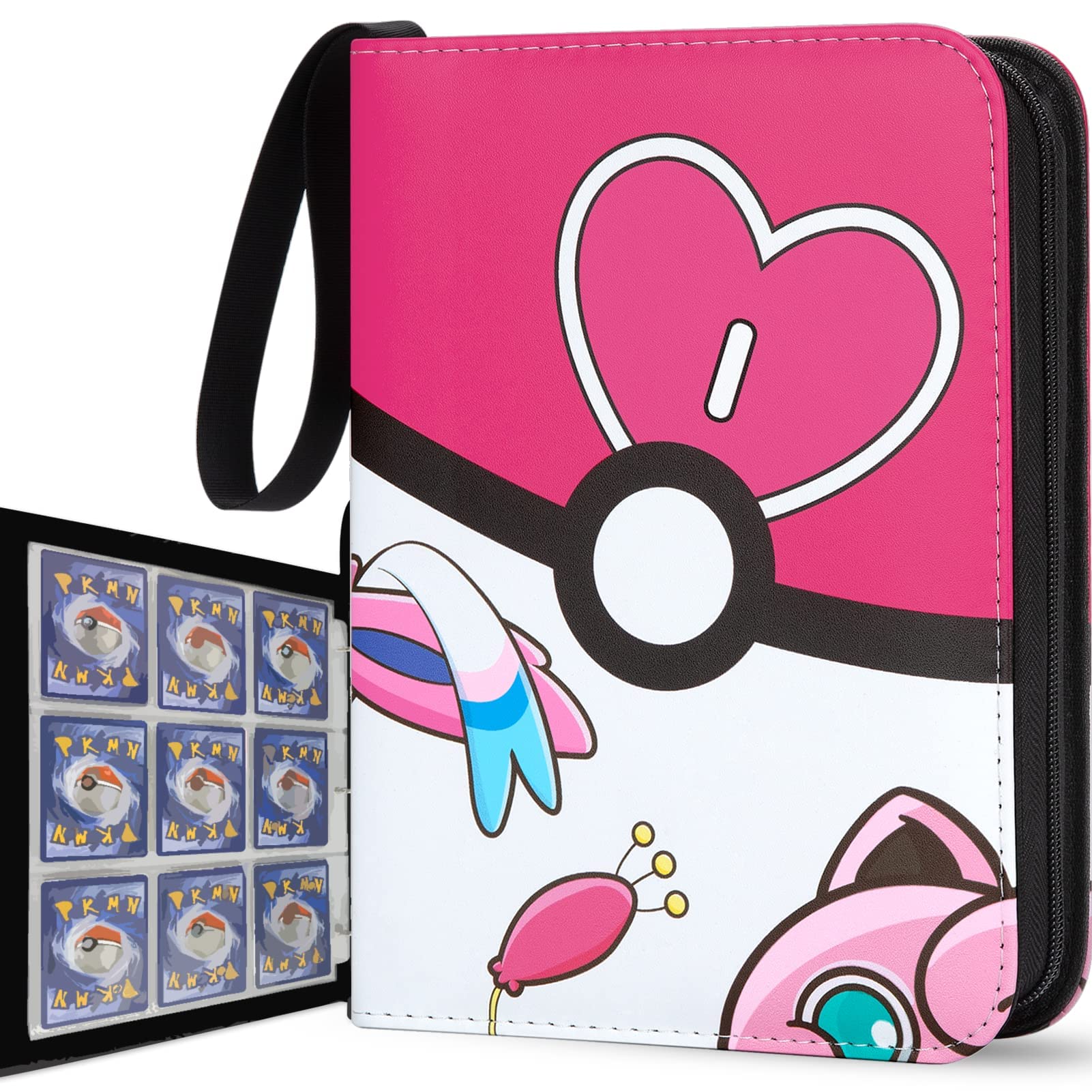 Card Binder 720 Pockets, 9-Pocket Card Holder Album with 40 Sleeves Pink — image 1