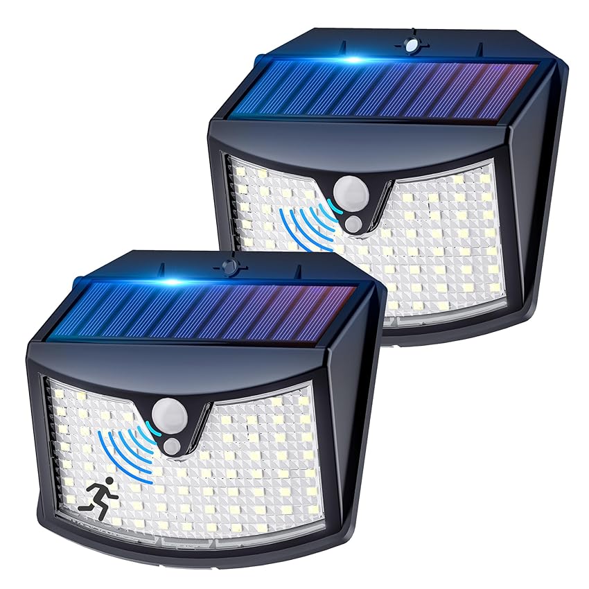 Giliwosy Luce Solare Led Esterno, 3 Modos IP65 Impermeabile Faretto LED da Esterno