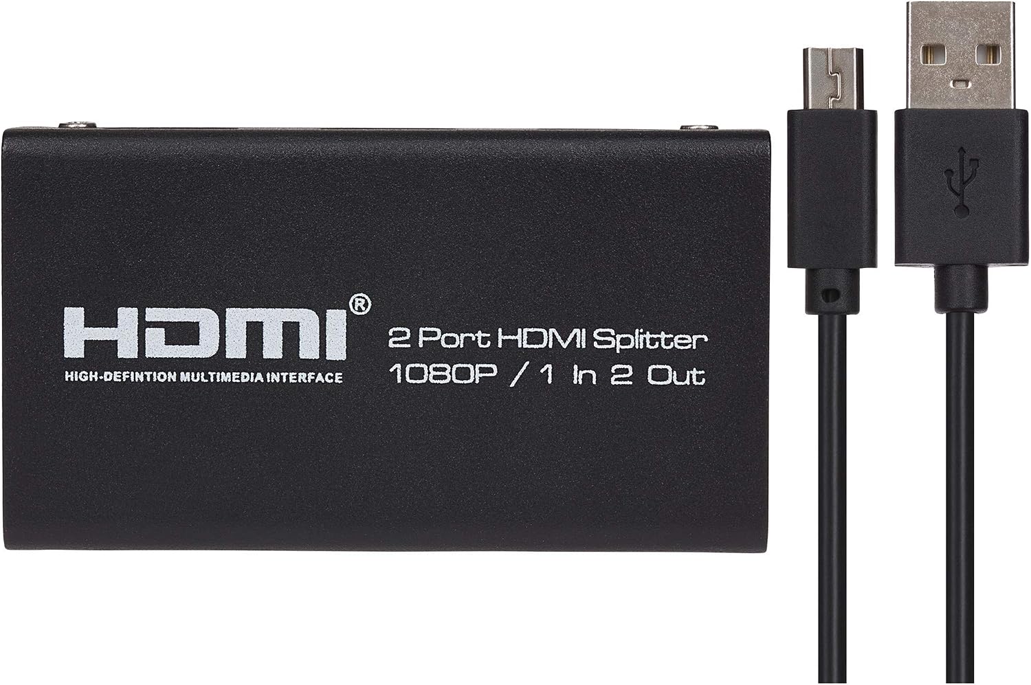 Maplin HDMI Splitter 1 Port In 2 Ports Out Ultra HD 4K/30fs Bandwidth 10.2Gps for Dual Monitors for Laptop TV, Monitor - Image 4