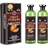 Fruit Vinegar Hair color | Ammonia Free | Gray Coverage | Non-Staining | Long-Lasting | 33.8 fl oz |1000 ml | Unisex Hair Color | Natural Black