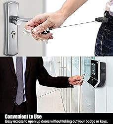 2 Pack ELV Self Retractable ID Badge Holder Key