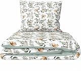 Baby Comfort 2-Piece Toddler Duvet & Pillow Set Forest 120x90 cm 100% Cotton