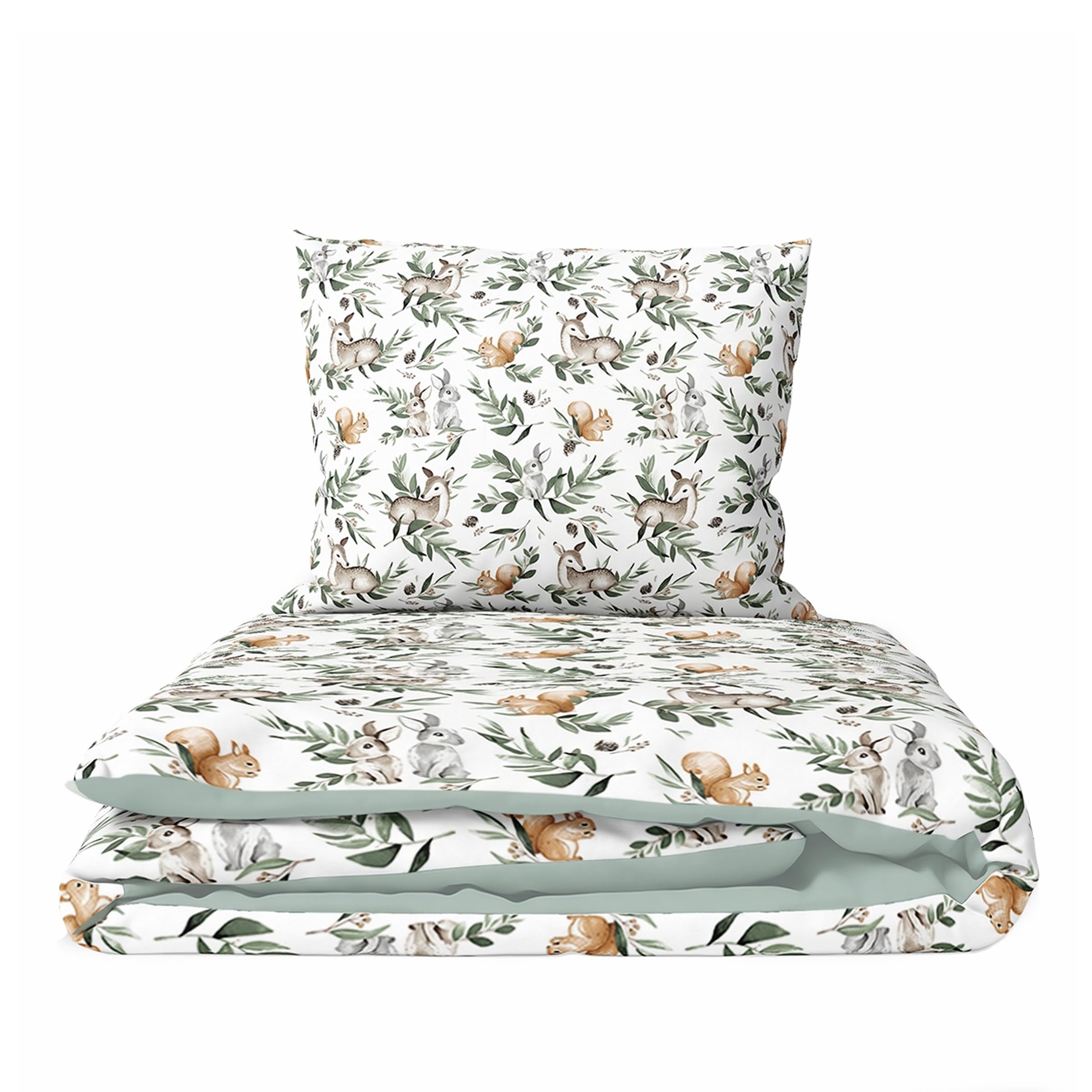 Baby Comfort 2 Piece Children Quilt Duvet & Pillow Set 80x70 cm 12M+ (Forest) — image 1