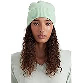 Style Republic Women’s Ribbed Beanie, 100% Cashmere, Soft & Stretchy with Ribbed Edge, Warm Hat for Winter
