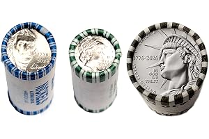 2026 D Mint 3 Roll Set - Nickel, Dime, and Half Dollar - 1776-2026 Dual Date Semiquincentennial Coinage Denver (D) Mint Uncirculated
