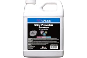 Cacee Shiny + Primerless Acrylic Nail Liquid - Professional Monomer Acrylic Nail Liquid Holder, Compatible with All Powders and Brushes, 32 Oz, No Primer Required, USA Made