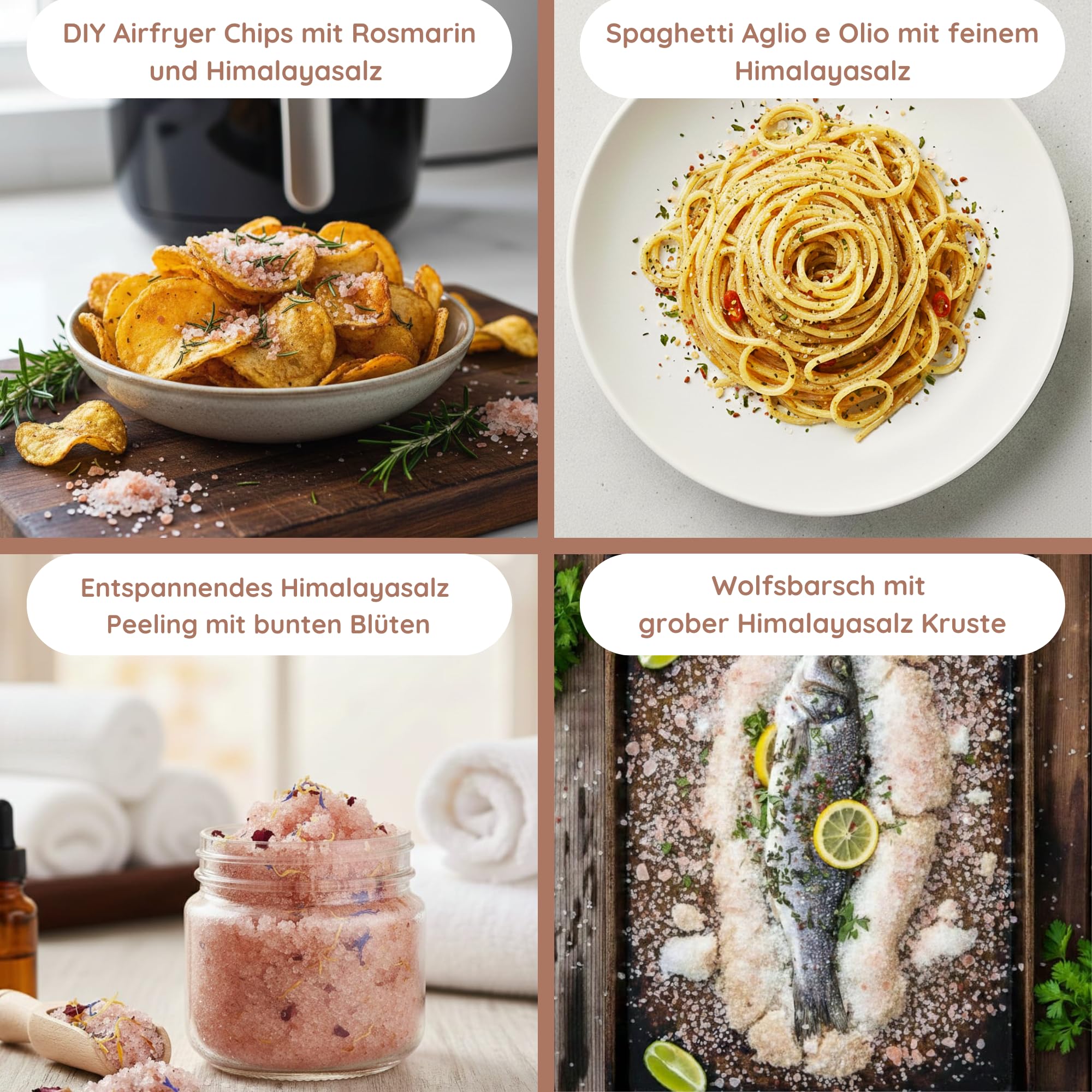 MeerBach & Rose Himalaya Salz, rosa Kristallsalz, 1kg grobe Körnung für die Salzmühle, Pink Salt, Badesalz, original aus Punjab Pakistan 8