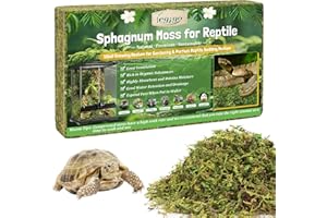 Legigo 3.5 OZ Sphagnum Moss for Reptile- 4 QT Natural Reptile Moss Terrarium Moss Substrate, Snake Tank Moss Peat Moss Reptil