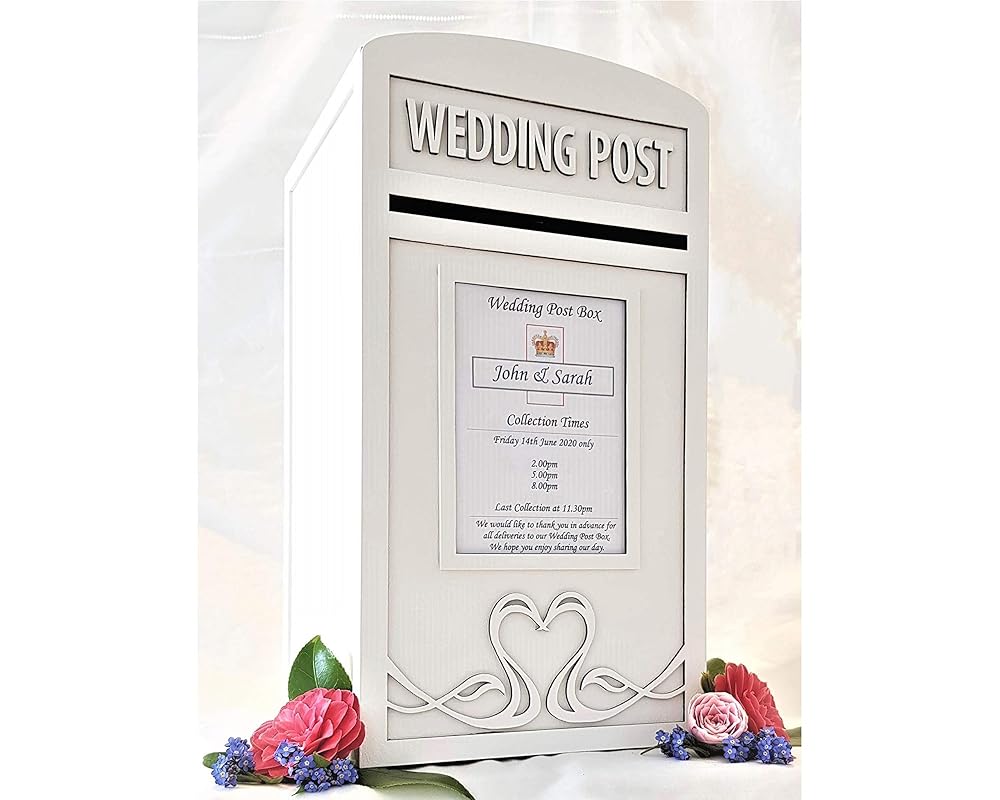Personalised Wedding Card Post Box Amazon.co.uk Handmade