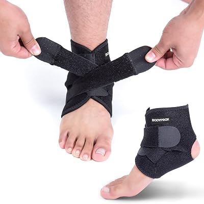 Bodyprox Ankle Support Brace Breathable Neoprene Adjustable Straps