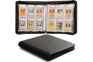 HOMEXPRO X PRO Graded Card Binder - Holds 60 Graded Slabs, Suitable for PSA and CGC Slabs | 6 Pocket Slab Binder Design | Ringless PSA Slab Binder | PSA Slab Case | Graded Card Holder for Long Term Storage