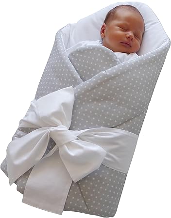 grey swaddle blanket
