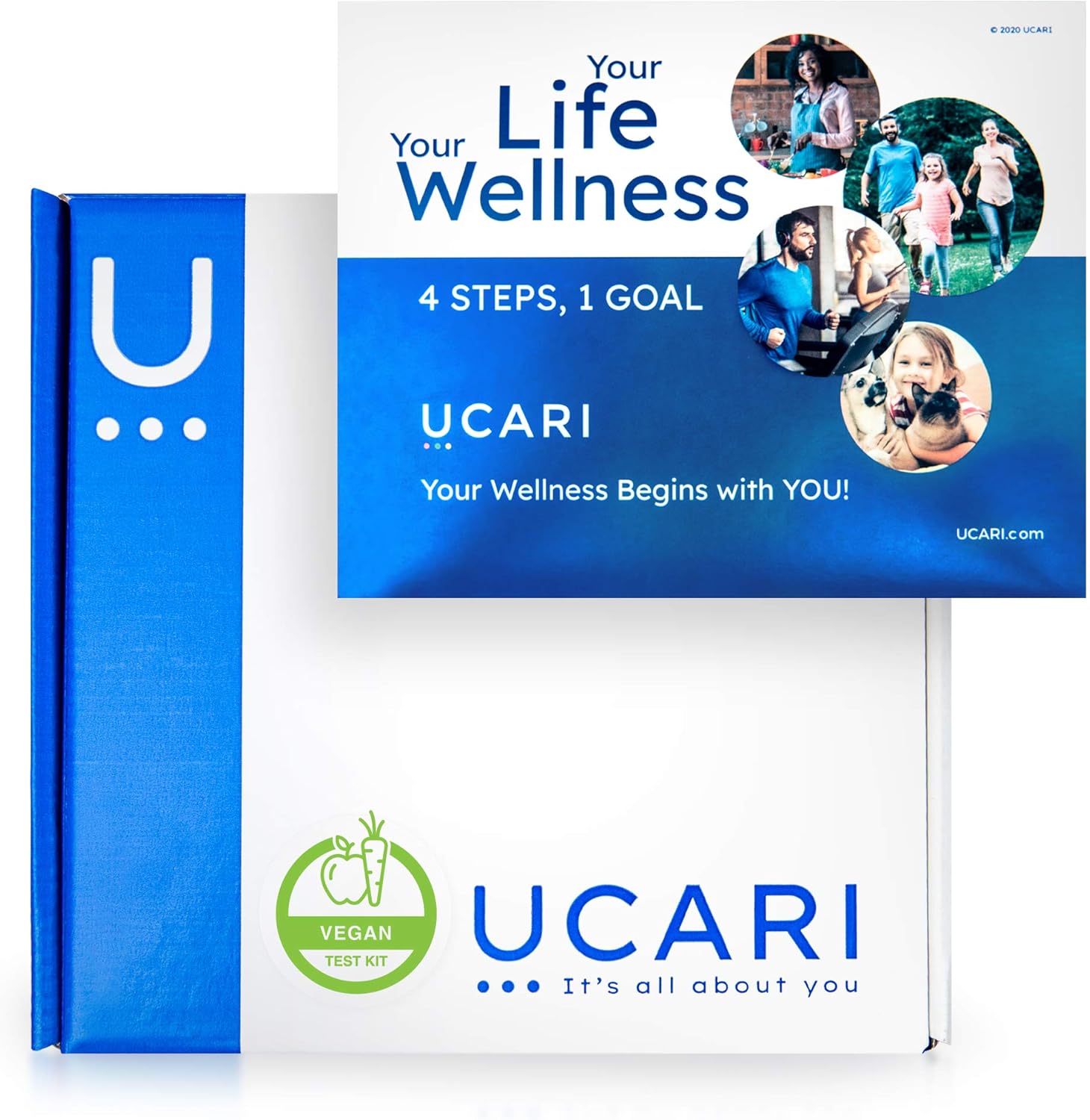 UCARI Vegan Intolerance & Food Sensitivity Test Kit for Adults & Kids | Non-Invasive Environmental, Skin, Gluten & Food Intolerance Test Kit | Bioresonance Home Health Testing Kits, Fast Results