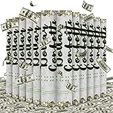 Confetti Poppers Prop Money Confetti Cannon 12 Pack Money Shooter Cannons with Mini 100 Dollar Bill 12 Inch Party Poppers Cash Cannon Bulk for Wedding Birthday Graduation Baby Gender Reveal Party