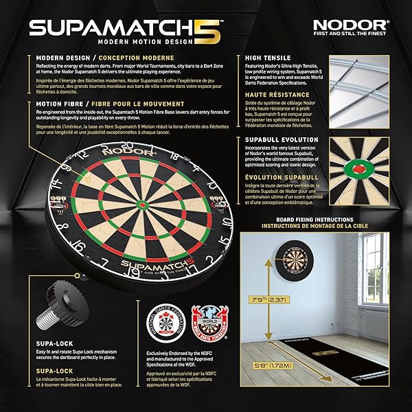 NODOR SUPAMATCH 5 DARTBOARD