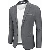 COOFANDY Men's Casual Blazer Slim Fit Sport Coat Suit Jacket Lightweight Two Button Blazer Jacket