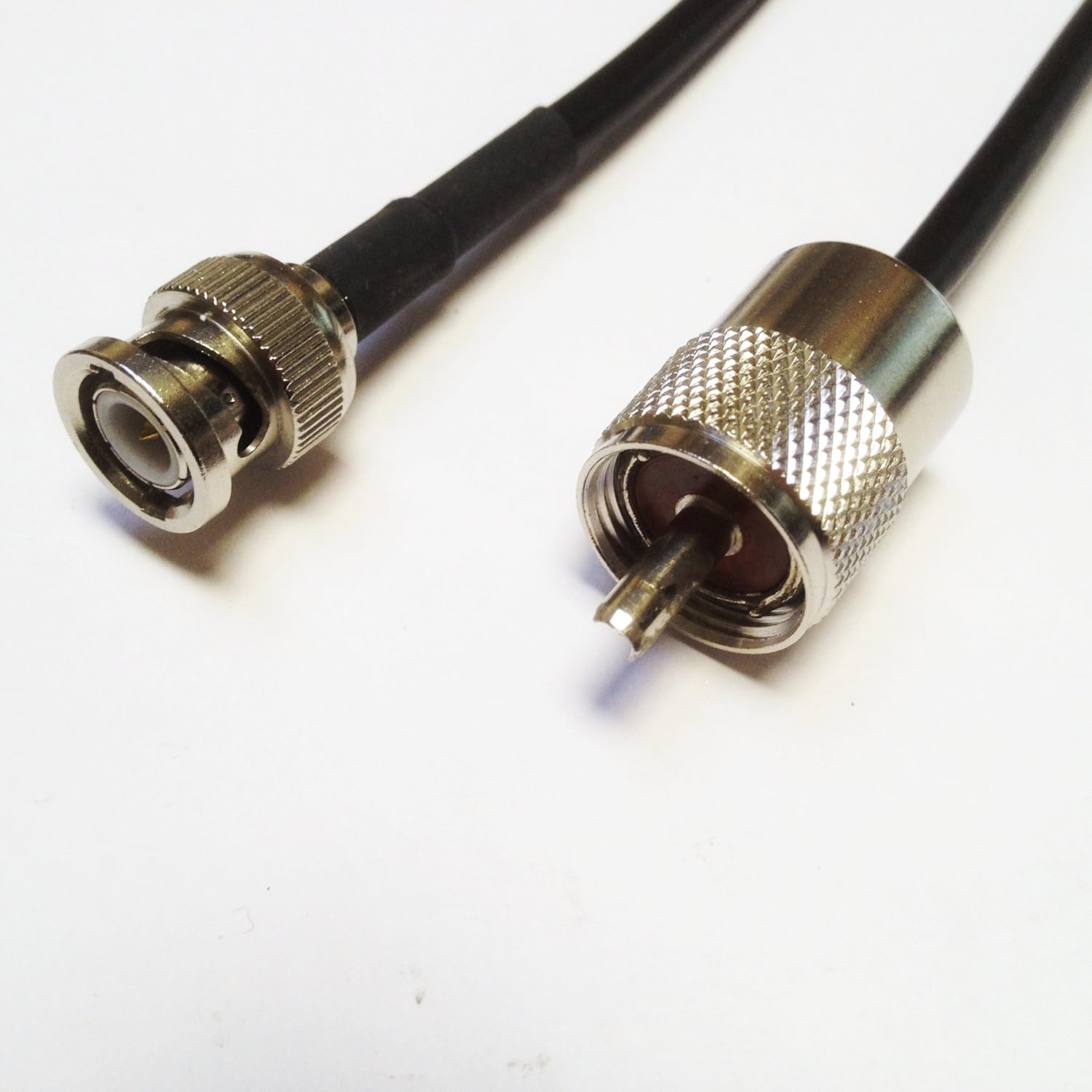 Cable coaxial RG58 C/U BNC macho PL259 macho Longitud 0,40 MT (40 cm