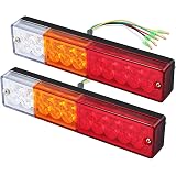 J/J Fanali Posteriori A LED Ultra Sottili – 2 Pezzi, 12V, 5 Funzioni (Stop/Posizione/Indicatore/Retro/Fendinebbia) Per Camion, Rimorchio, Camper - 6