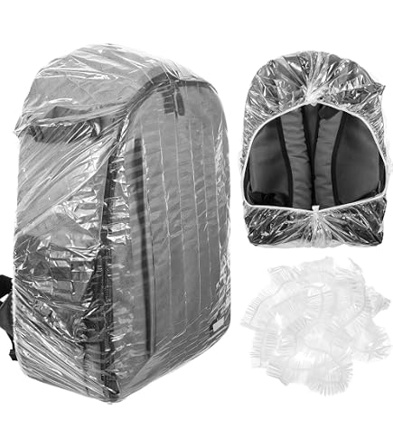MBAIYO 10 Pack Backpack Rain Cover, Disposable Backpack Cover