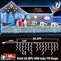 KNONEW Christmas Lights Outdoor Decorations 400 LED