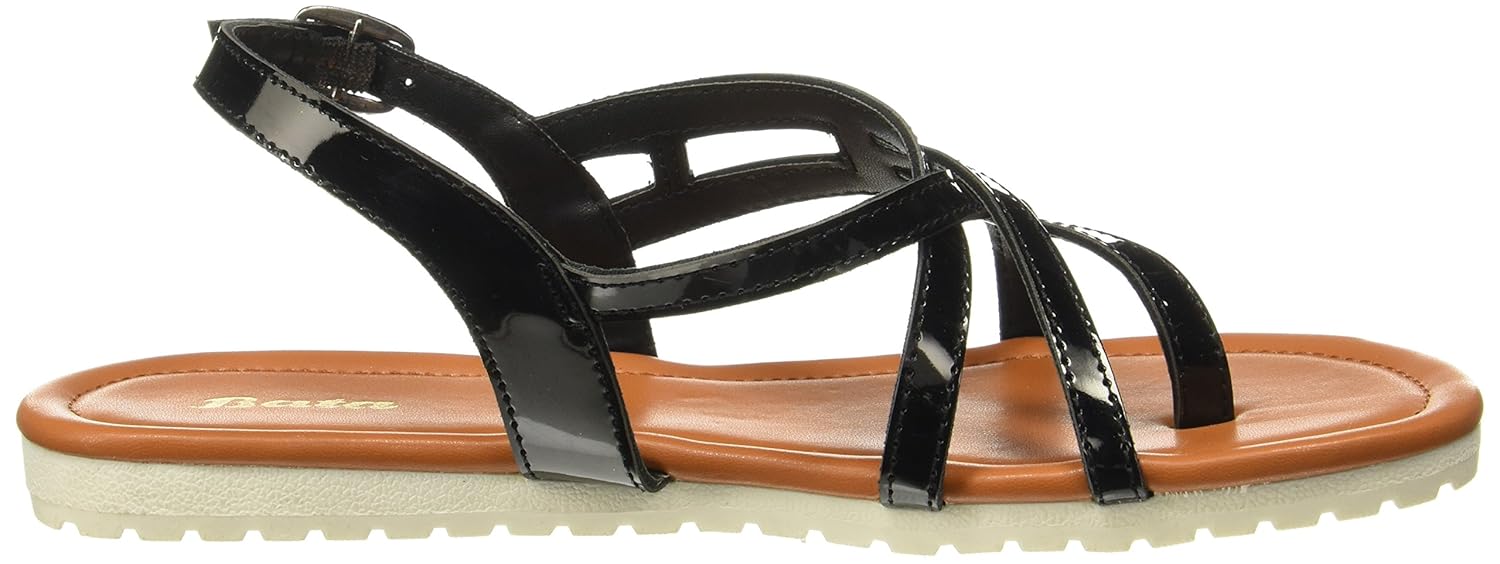 bata women's blair black fashion sandals - 5 uk/india (38 eu)(5616400)