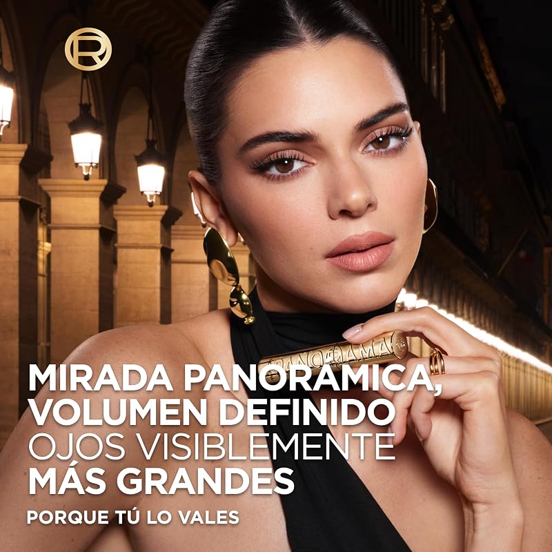 L'Oréal Paris Panorama Máscara de Pestañas Voluminizadora, Black
