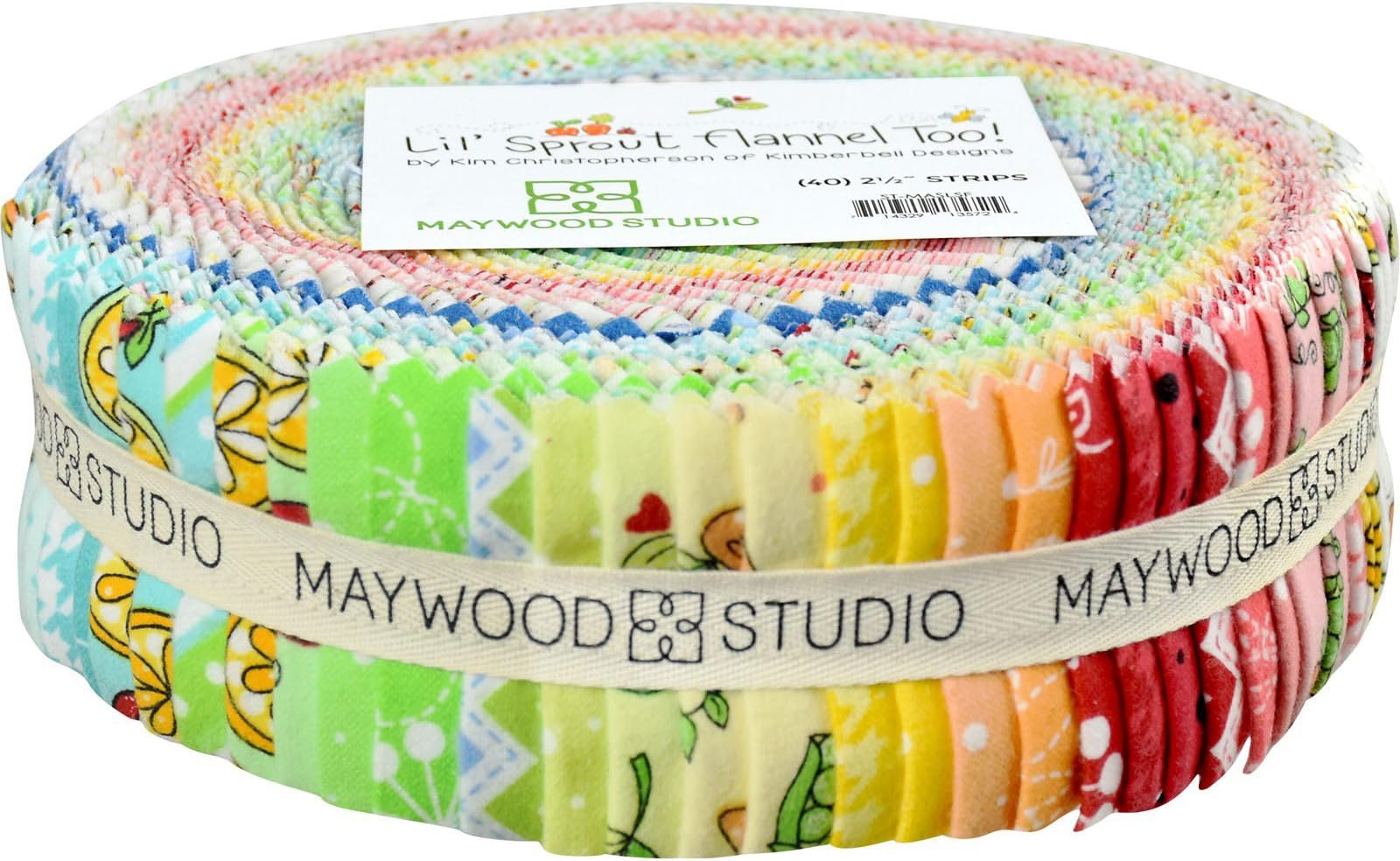 Kim Christopherson Lil' Sprout Flannel Too Strips 40 2.5-inch Strips Jelly Roll Maywood Studio