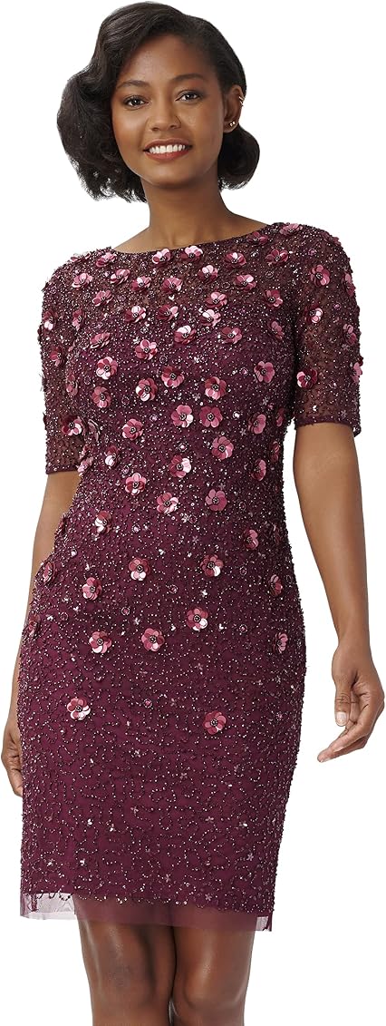 Adrianna Papell Women's Beaded Cocktail 