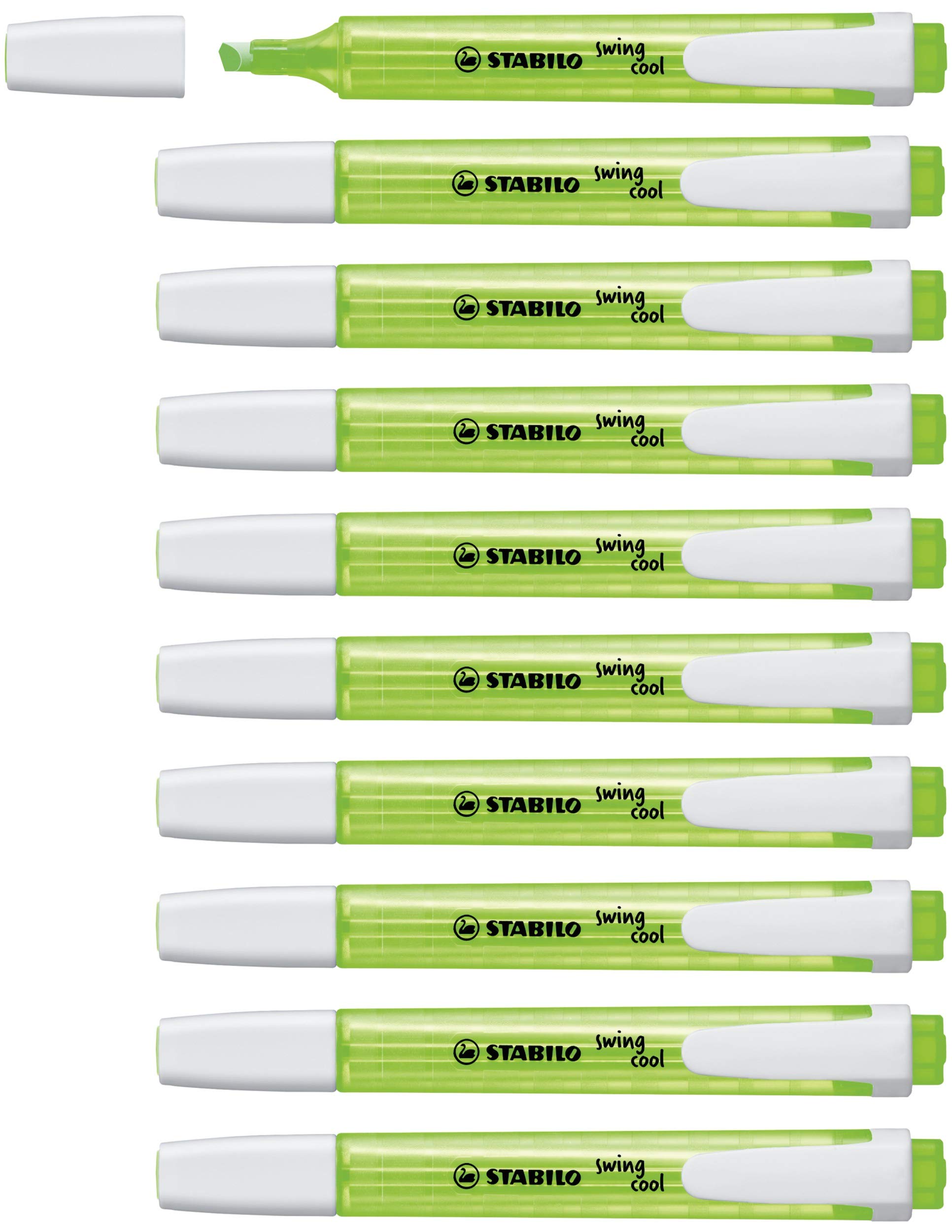 STABILO swing cool - Highlighter - Pack of 10 - Green