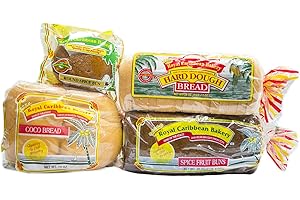 Royal Caribbean Bakery Variety Pack (Hard Dough Bread, 28Oz.; Spice Fruit Bun, 38 Oz.; Coco Bread, 16 Oz.; Round Spice Bun, 5 Oz.))