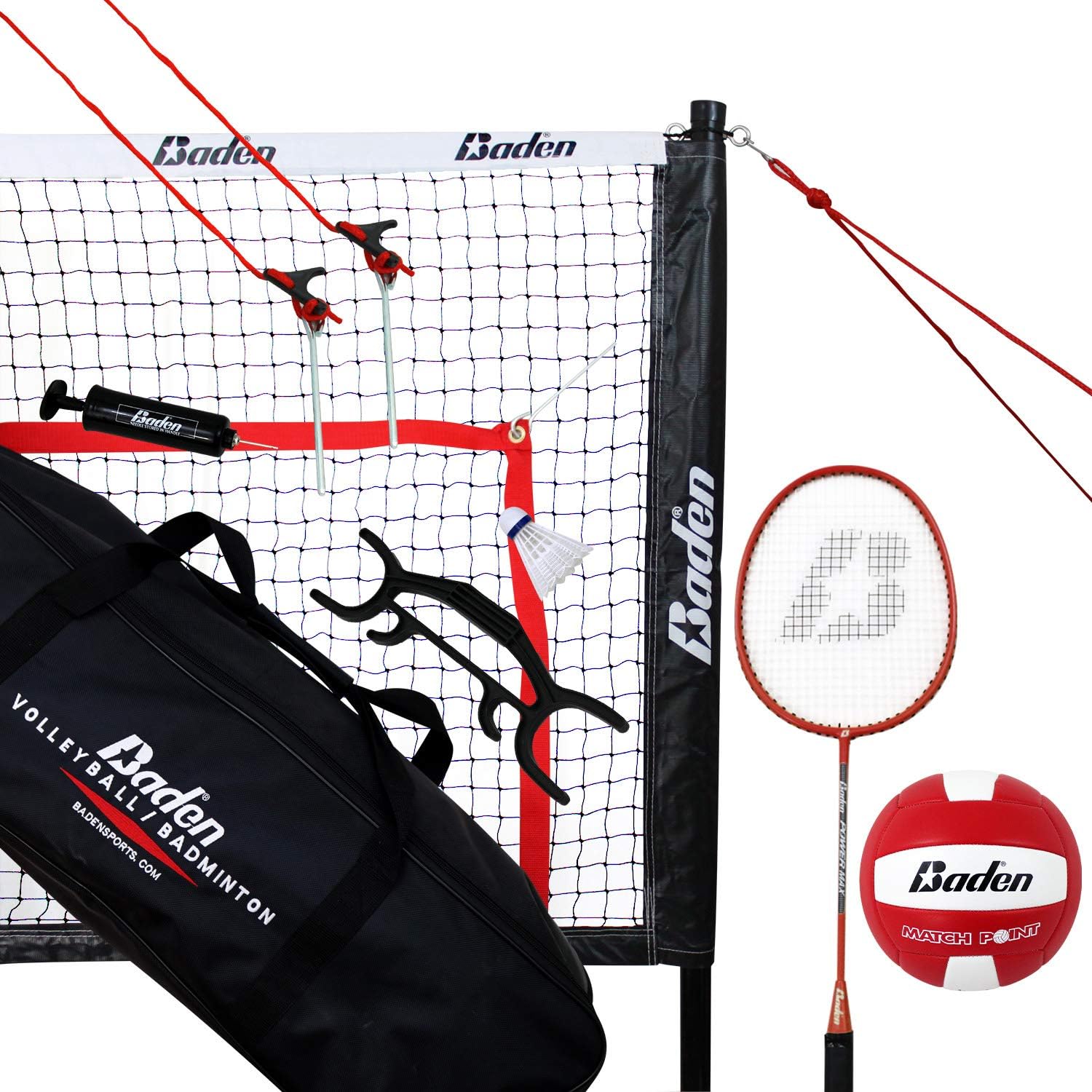 Baden Champions Volleyball Badminton Combo Set : Sports & Outdoors