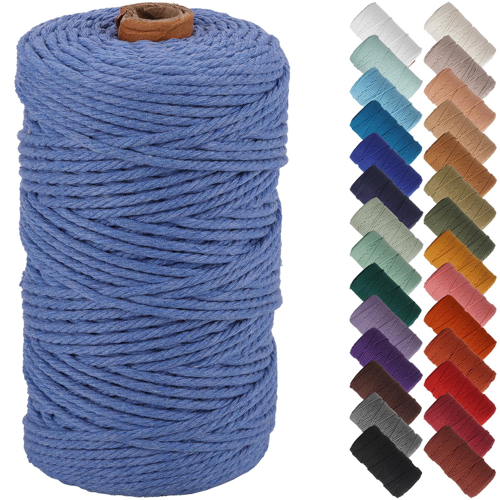 NOANTA Ocean Macrame Cord 3mm x 220yards, Colored