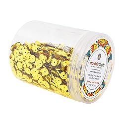 Mandala Crafts 20000 Yellow Sequins for Crafts DIY