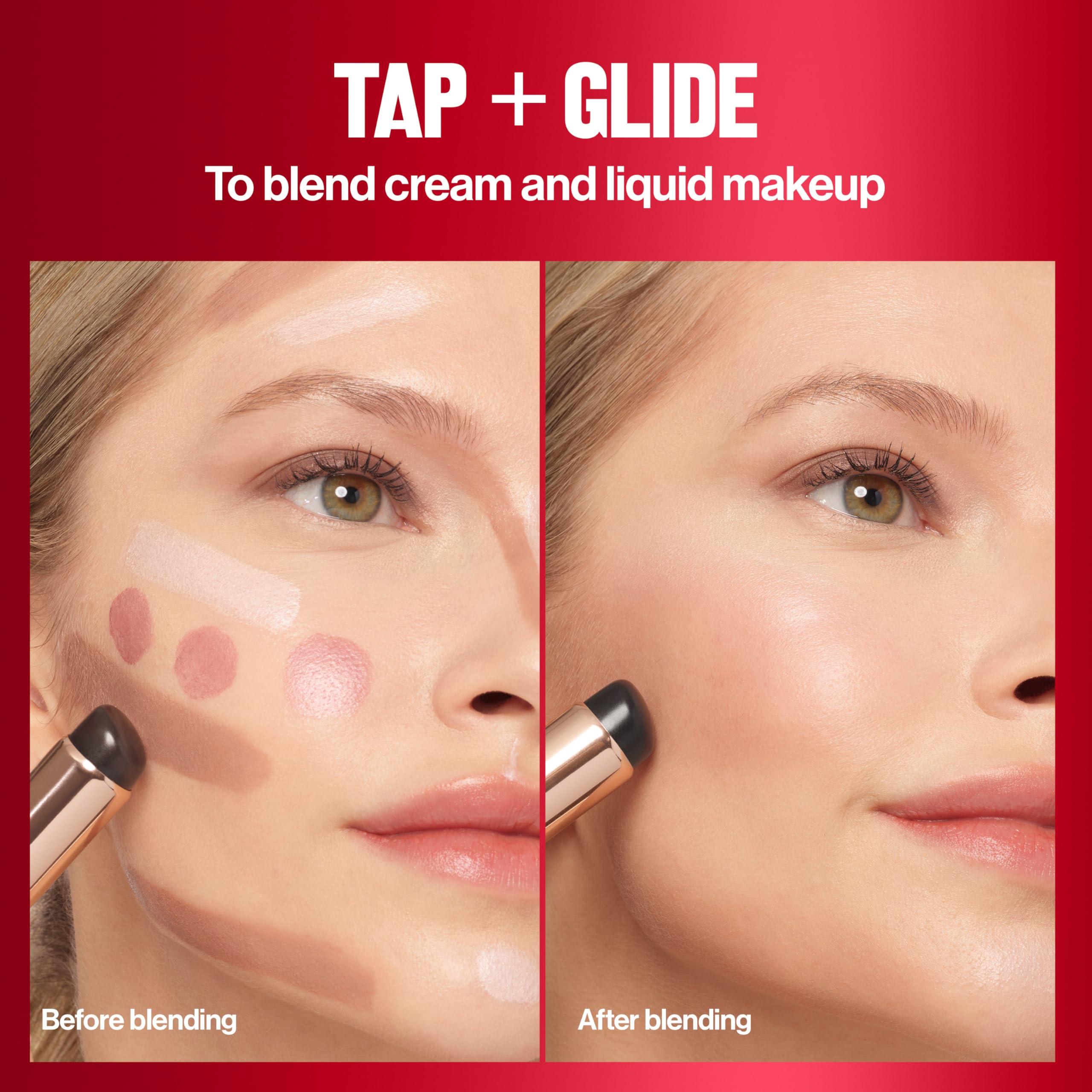 Revlon Dual Ended Jelly Makeup Blender Tool, Silicone Makeup Applicator for Blush, Bronzer, Concealer, Contour, Eyes, and Lips, 1 count