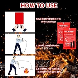 Macarrie 39” x 39” Fire Blanket Emergency Fire