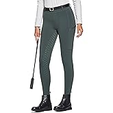 FitsT4 Sports Women's Winter Horse Riding Pants with Zipper Pockets Full Seat Riding Tights Fleece Lined Equestrian Breeches