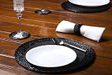 Penguin Home Handcrafted Glass Beaded Round Placemats Coasters Napkin Rings Set view 5