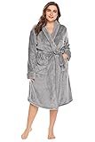 Womens Plus Size Plush Soft and Warm Fleece Bath