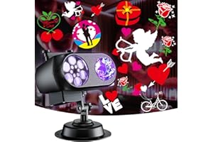 FLITI 2025 Upgraded Brighter Halloween Decorations Projector Lights Outdoor, Display 8 Patterns at A Time (3D Ocean Wave & Pa