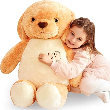 Amazon Ikasa大型犬ぬいぐるみ巨大テディベア犬ぬいぐるみゴールデンレトリバー犬用おもちゃ子供用 78cm ぬいぐるみ おもちゃ