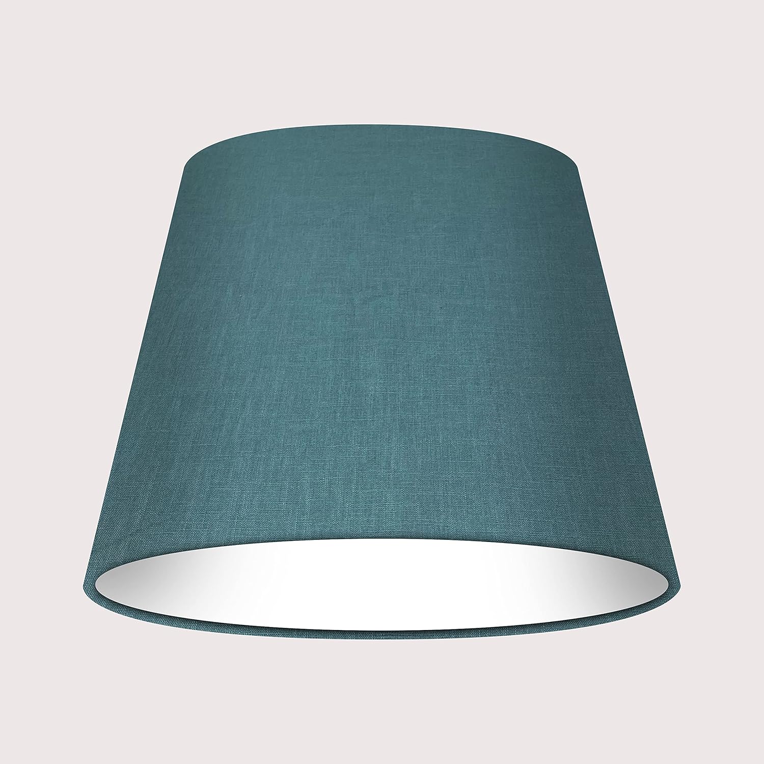 Empire Tapered Teal Blue Linen 100 Textured Linen Lampshade Light
