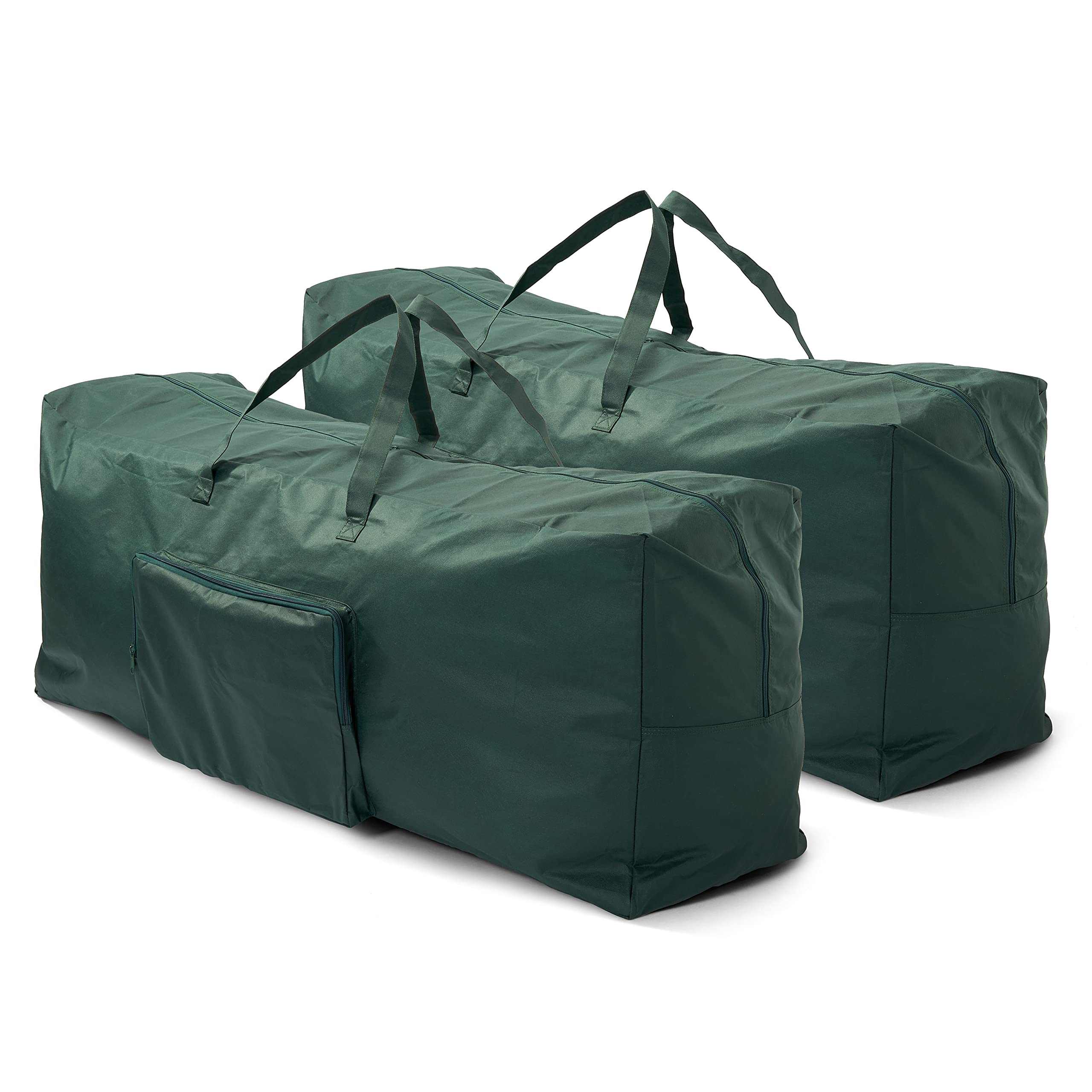 The Twiddlers - 2 Large Heavy Duty Christmas Tree and Decorations Storage Bag with Reinforced Easy to Carry and Transport Handles - 120 x 35 x 50cm, 210D Polyester